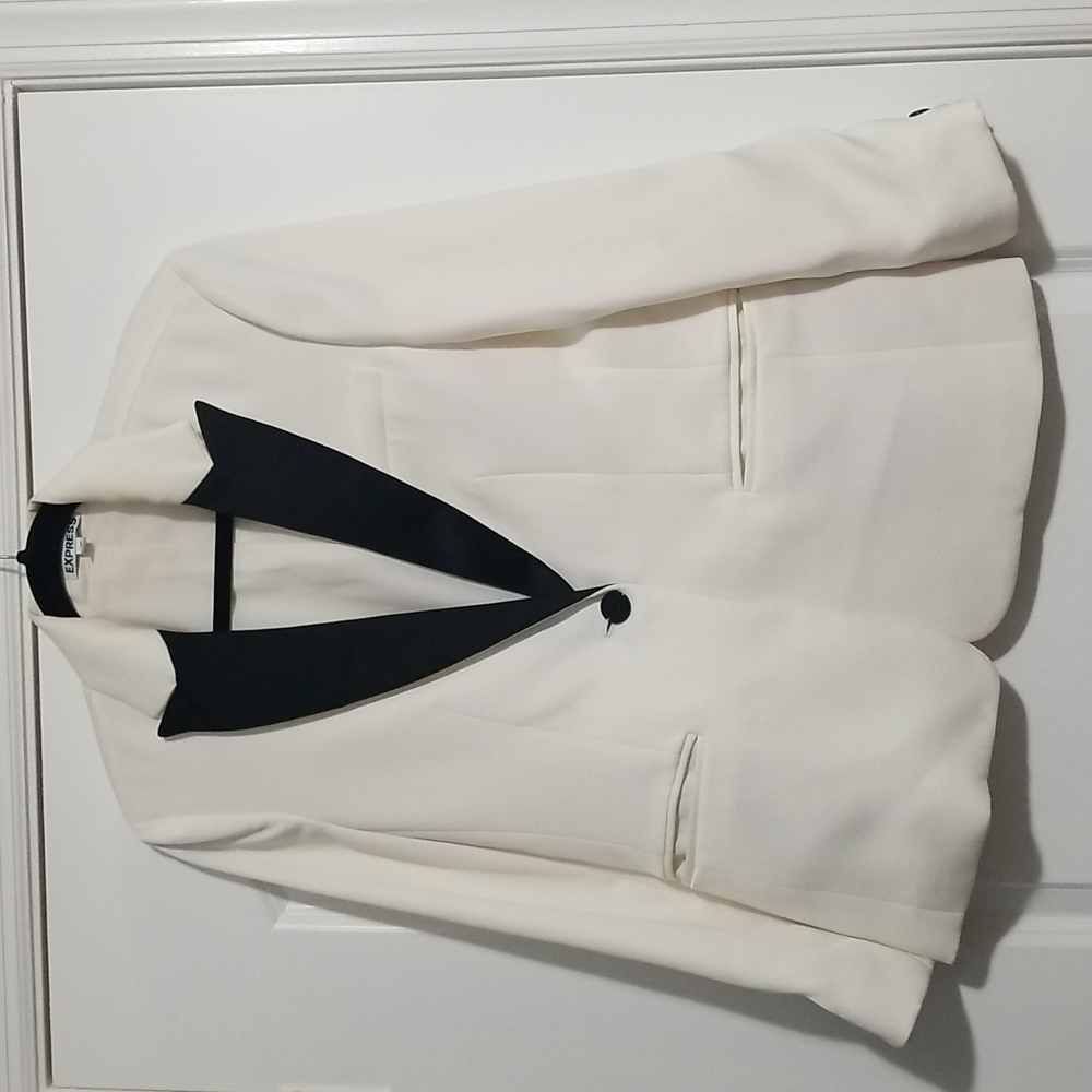 White Tuxedo Blazer